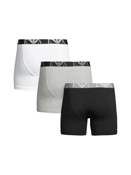 Emporio Armani - Logo-bokserit 3-pack - MC197 BLK/LG MEL GRE/WHT | Stockmann - photo 2