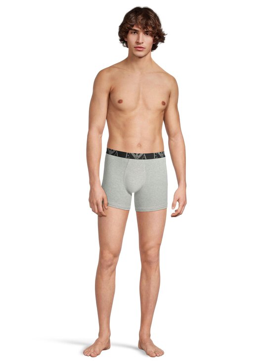 Emporio Armani - Logo-bokserit 3-pack - MC197 BLK/LG MEL GRE/WHT | Stockmann - photo 5