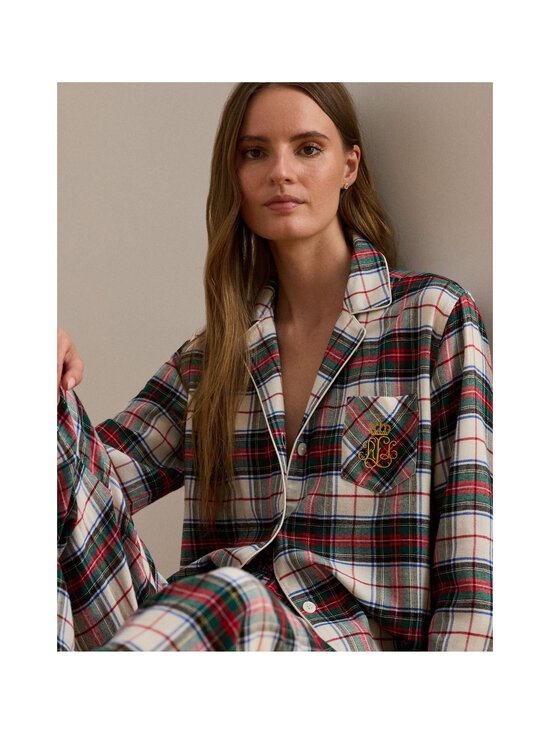 Lauren Ralph Lauren - Pidžaama Notch Collar Long PJ Set, 2-osaline - 790 CREAM PLD - photo 3 Lauren Ralph Lauren - Pidžaama Notch Collar Long PJ Set, 2-osaline - 790 CREAM PLD | Stockmann - photo 3