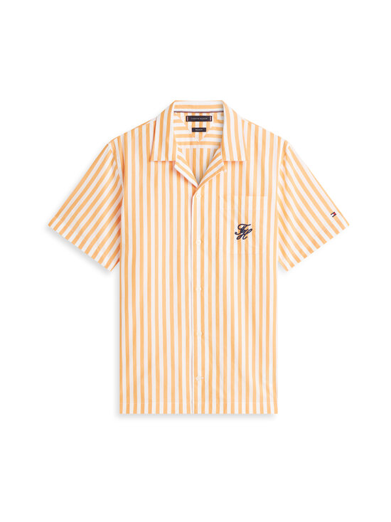 Tommy Hilfiger - Papertouch Pop Swimshop -kauluspaita - 0DM ORANGE HYPE / STRIPE | Stockmann - photo 1