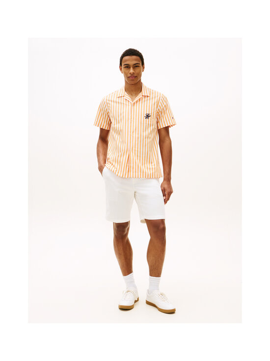 Tommy Hilfiger - Papertouch Pop Swimshop -kauluspaita - 0DM ORANGE HYPE / STRIPE | Stockmann - photo 2