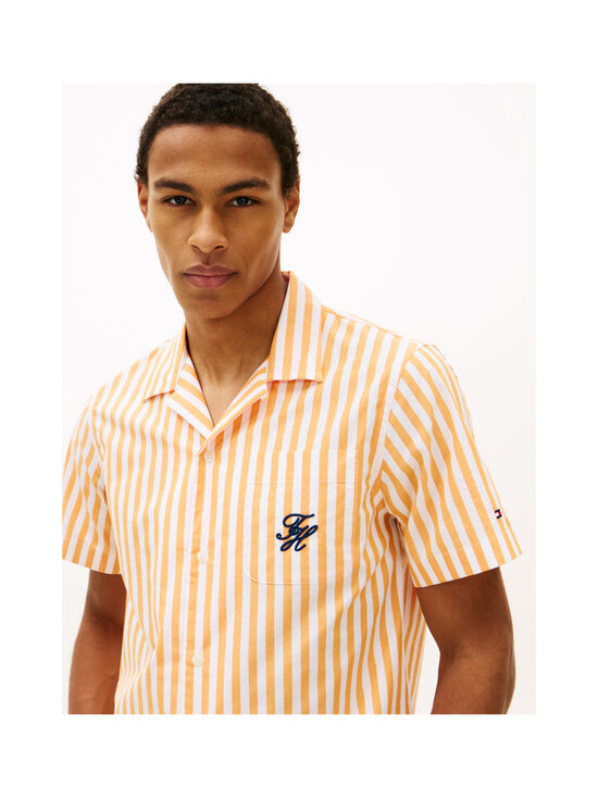 Tommy Hilfiger - Papertouch Pop Swimshop -kauluspaita - 0DM ORANGE HYPE / STRIPE | Stockmann - photo 4