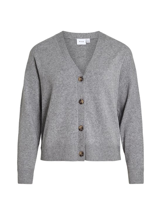 Vila - Viril V-neck -neuletakki - MEDIUM GREY MELANGE - photo 1 Vila - Viril V-neck -neuletakki - MEDIUM GREY MELANGE | Stockmann - photo 1