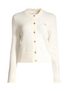 Maison Kitsuné - Baby Fox Fitted adīta jaka - 0383 ECRU | Stockmann