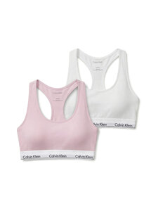 Calvin Klein Underwear Plus - Bralette-rintaliivit 2-pack - 3E5 WHITE/CRADLE PINK | Stockmann