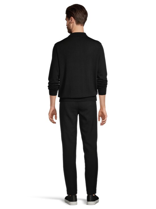 ESSENTIALS by Stockmann - Emmett Polocollar merīnvilnas džemperis - BLACK 99072 | Stockmann - photo 3