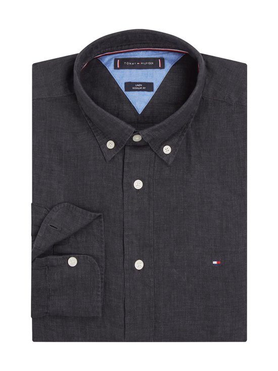 Tommy Hilfiger - Pigment Dyed Solid lina krekls ar apkakli - BDS BLACK - photo 3 Tommy Hilfiger - Pigment Dyed Solid lina krekls ar apkakli - BDS BLACK | Stockmann - photo 3