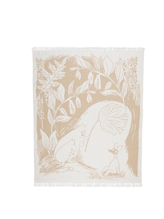 Moomin Arabia - Muumi-puuvillahuopa 130 x 170 cm - BEIGE | Stockmann - photo 1