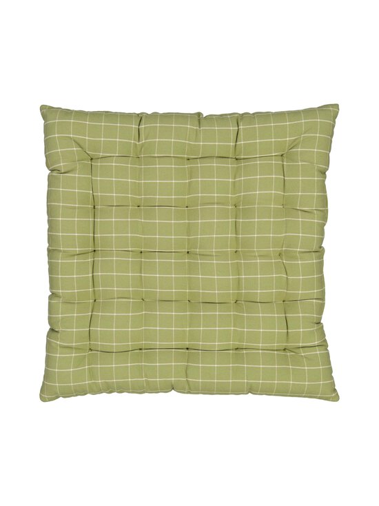 Casa Stockmann - Trento-istuintyyny - GREEN/SOFT WHITE CHECK | Stockmann - photo 1