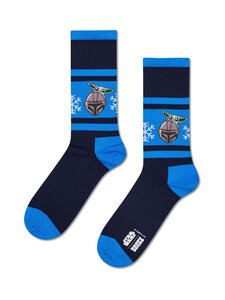 Happy Socks - Star Wars Mandalorian Snowflake Sneaker -sukat - 6500 NAVY | Stockmann