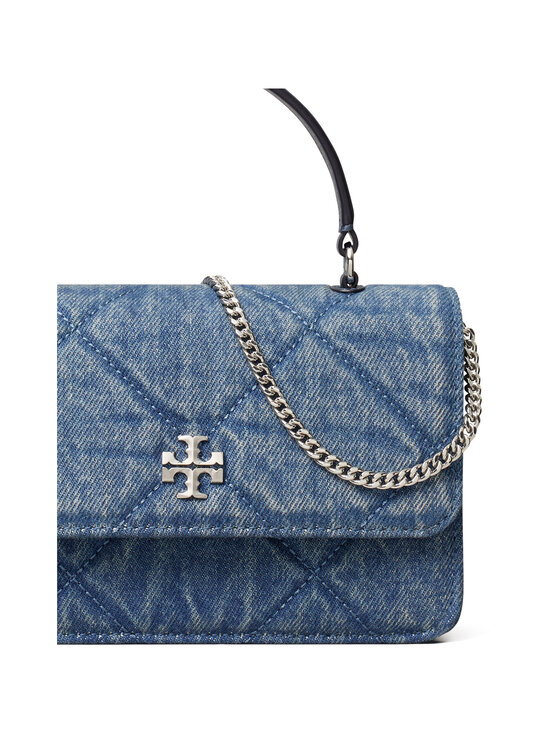 Tory Burch - Kira Diamond Quilt Denim Mini -laukku - BLUE | Stockmann - photo 5