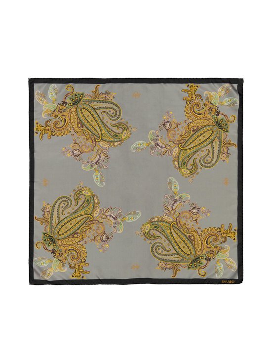 Sauso - Aada-silkkihuivi 70 x 70 cm - STEEL GREEN | Stockmann - photo 2