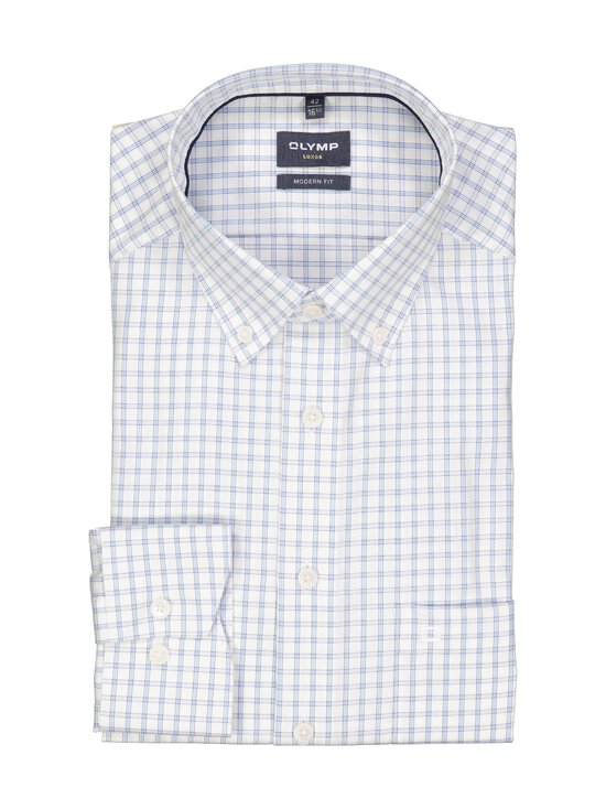 Olymp - Triiksärk Modern Fit Check - 11 BLEU | Stockmann - photo 1