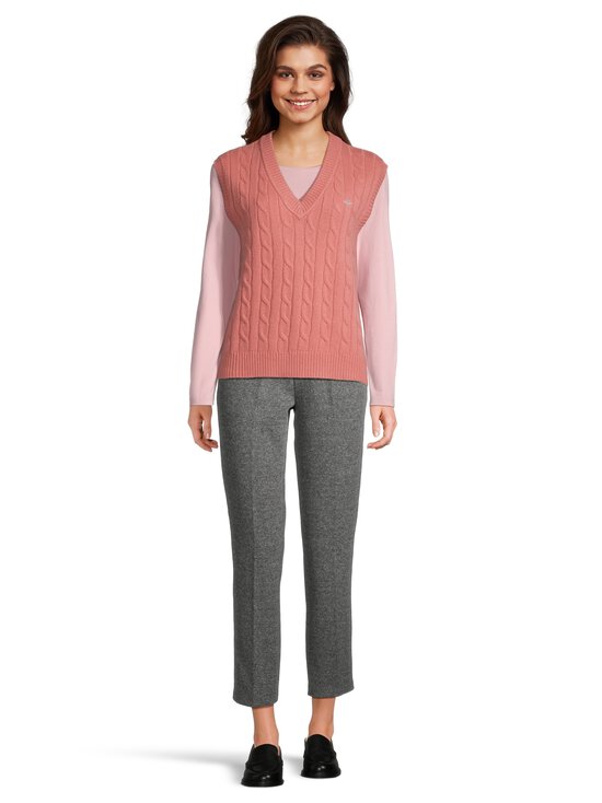 GANT - Lambswool pīnīšu adījuma veste - 654 FADED BRICK | Stockmann - photo 2