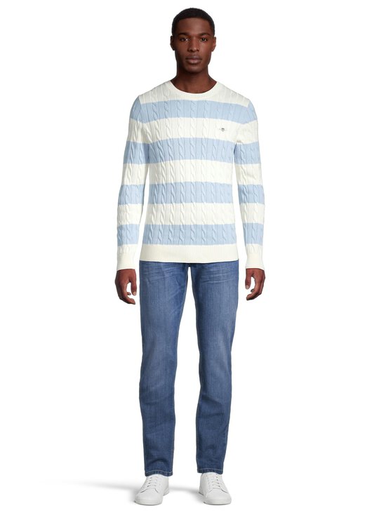 GANT - Striped-palmikkoneule - 457 FRESH BLUE - photo 2 GANT - Striped-palmikkoneule - 457 FRESH BLUE | Stockmann - photo 2