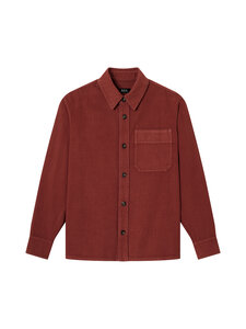 A.P.C - Basile Logo -kauluspaita - GAC BURGUNDY | Stockmann