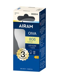 Airam - LED P45 830 806lm E27 360 Oiva -opaalilamppu - TRANSPARENT | Stockmann