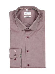 Olymp - Body Fit Structure krekls ar apkakli - 37 BORDEAUX | Stockmann