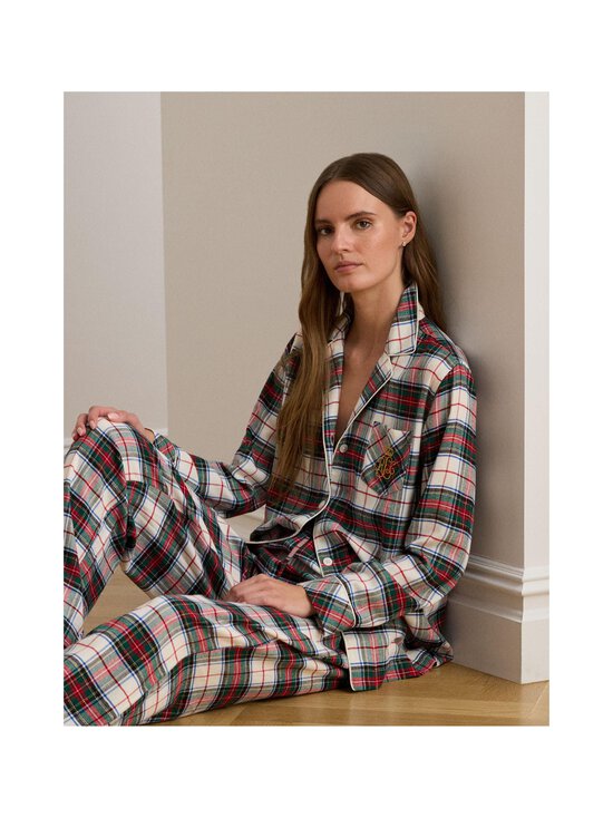 Lauren Ralph Lauren - Pidžaama Notch Collar Long PJ Set, 2-osaline - 790 CREAM PLD - photo 5 Lauren Ralph Lauren - Pidžaama Notch Collar Long PJ Set, 2-osaline - 790 CREAM PLD | Stockmann - photo 5