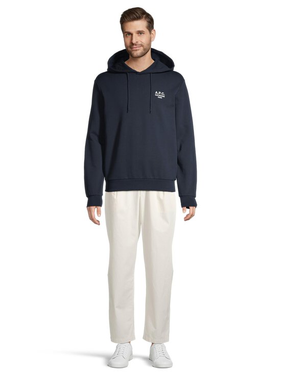 A.P.C - Rue Madame organiskās kokvilnas džemperis ar kapuci - TIQ DARK NAVY/ECRU - photo 2 A.P.C - Rue Madame organiskās kokvilnas džemperis ar kapuci - TIQ DARK NAVY/ECRU | Stockmann - photo 2