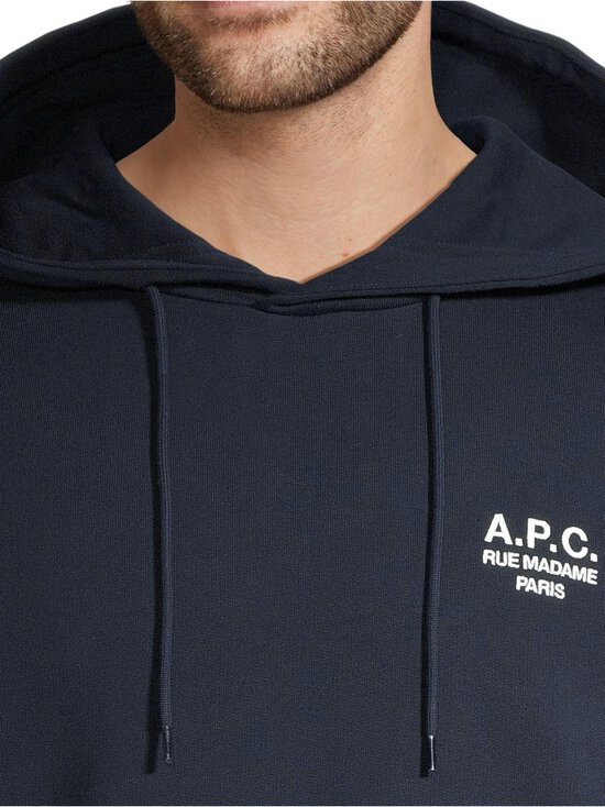 A.P.C - Rue Madame organiskās kokvilnas džemperis ar kapuci - TIQ DARK NAVY/ECRU - photo 4 A.P.C - Rue Madame organiskās kokvilnas džemperis ar kapuci - TIQ DARK NAVY/ECRU | Stockmann - photo 4