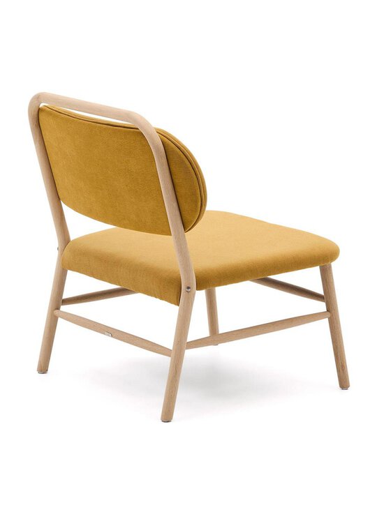 Kave Home - Helda-nojatuoli sinapinkeltainen chenille / tammi - BEIGE | Stockmann - photo 4