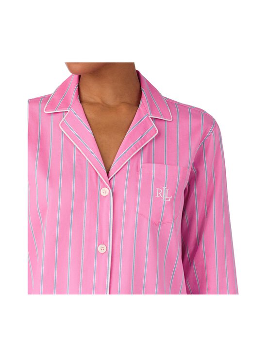 Lauren Ralph Lauren - Notch Collar -pyjamapaita - 674 PINK STP | Stockmann - photo 3