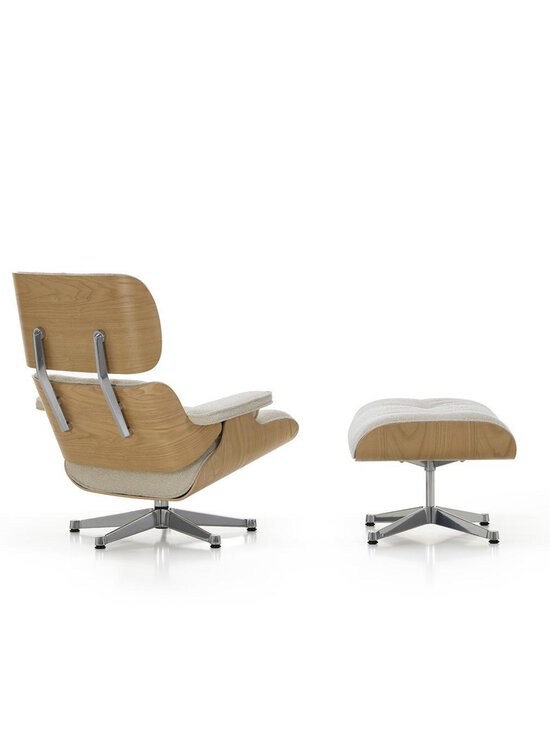 Vitra - Eames Lounge -nojatuoli ja rahi Nubia-kangas 02 cream-pearl / kastanja - BROWN | Stockmann - photo 3
