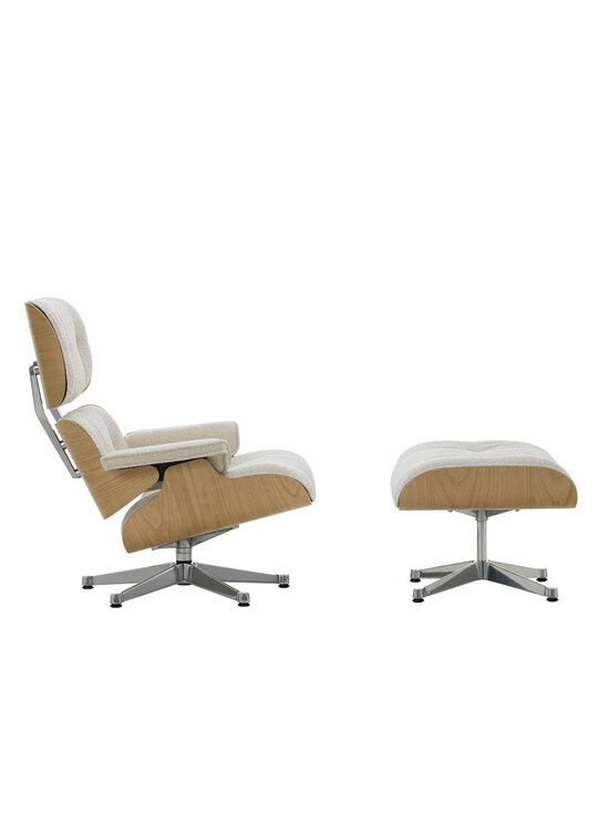 Vitra - Eames Lounge -nojatuoli ja rahi Nubia-kangas 02 cream-pearl / kastanja - BROWN | Stockmann - photo 2
