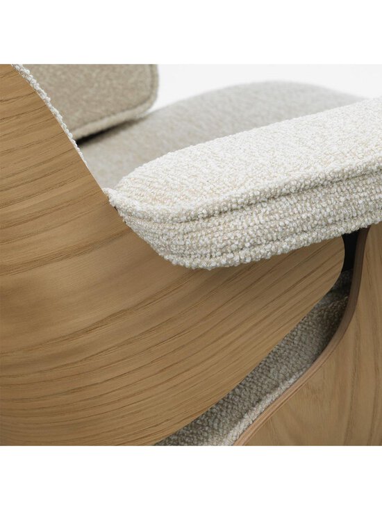 Vitra - Eames Lounge -nojatuoli ja rahi Nubia-kangas 02 cream-pearl / kastanja - BROWN | Stockmann - photo 4