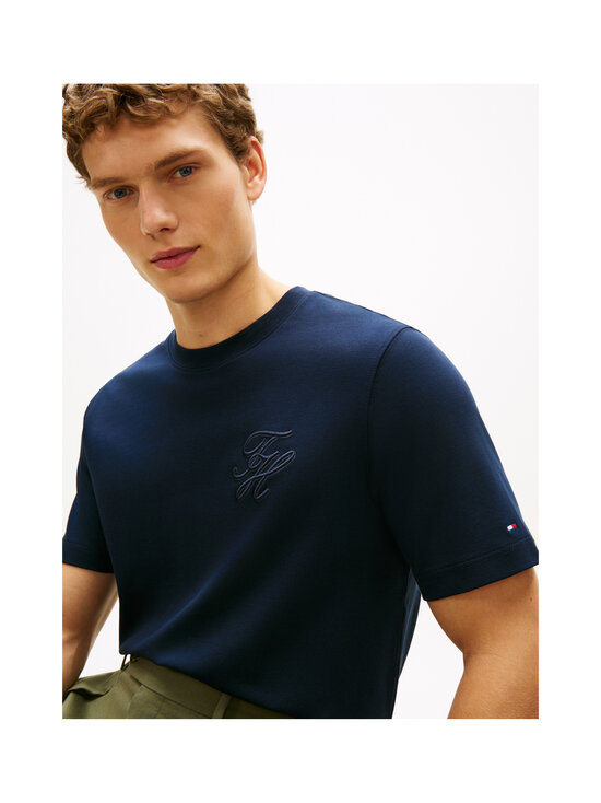 Tommy Hilfiger - Script Light Interlock T-krekls - DW5 DESERT SKY | Stockmann - photo 4