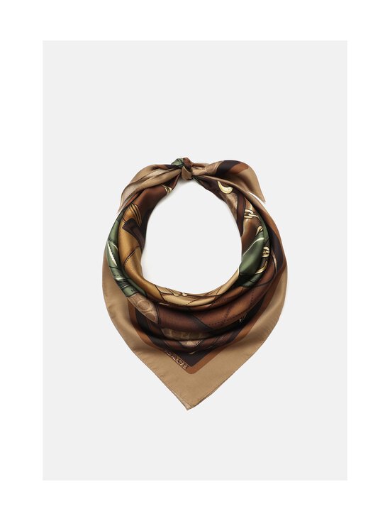 Coach - Stacked Tabby Printed Silk -neliöhuivi - TAM 34 MEDIUM GREEN | Stockmann - photo 3