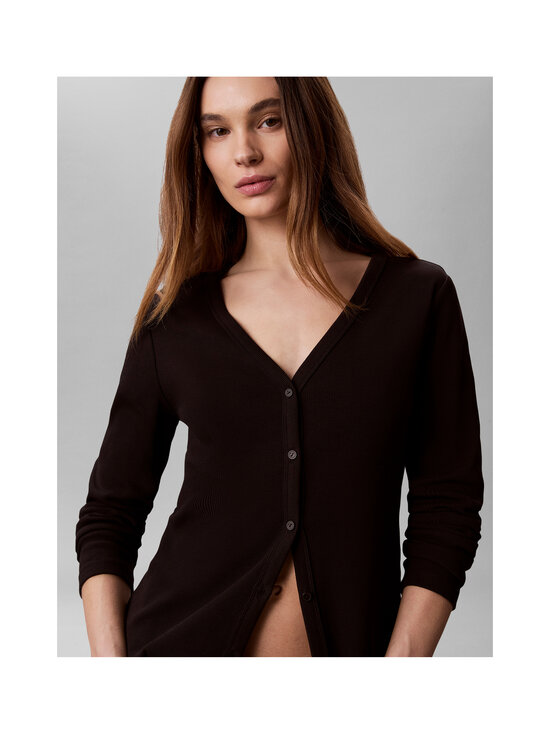 Calvin Klein Jeans - Label Rib Button -neuletakki - UB1 BLACK | Stockmann - photo 5
