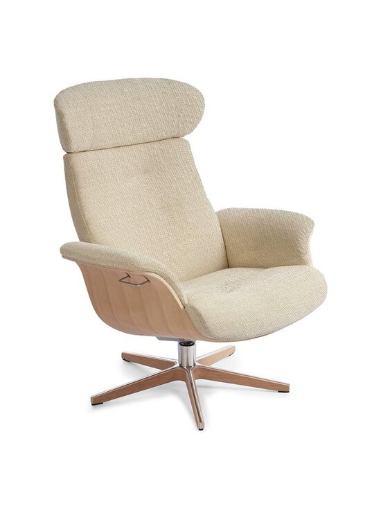 Conform - Timeout-nojatuoli, Benson-kangas kermanvalkoinen/tammi - VALKOINEN | Stockmann - photo 1