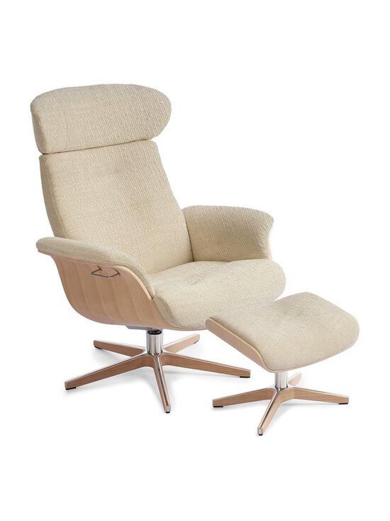 Conform - Timeout-nojatuoli, Benson-kangas kermanvalkoinen/tammi - VALKOINEN | Stockmann - photo 2