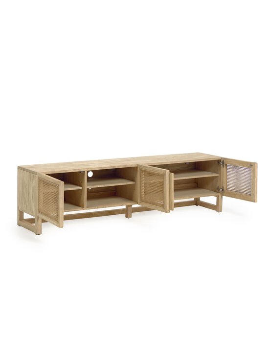 Kave Home - Rexit-taso mindi-puu/rottinki 180 x 50 cm - BROWN | Stockmann - photo 2