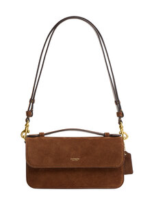 Coach - Nahkkott Elora Top Handle Crossbody - B4/WARM BROWN | Stockmann