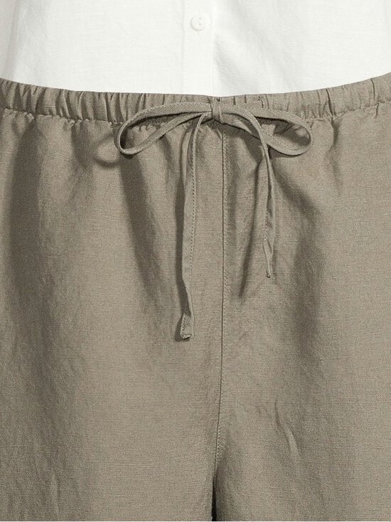 NOOM - Taru-pellavasekoiteshortsit - KHAKI GREEN | Stockmann - photo 5