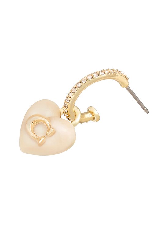 Coach - Resin Heart Pave Huggie -korvakorut - BLUSH/GOLD | Stockmann - photo 2