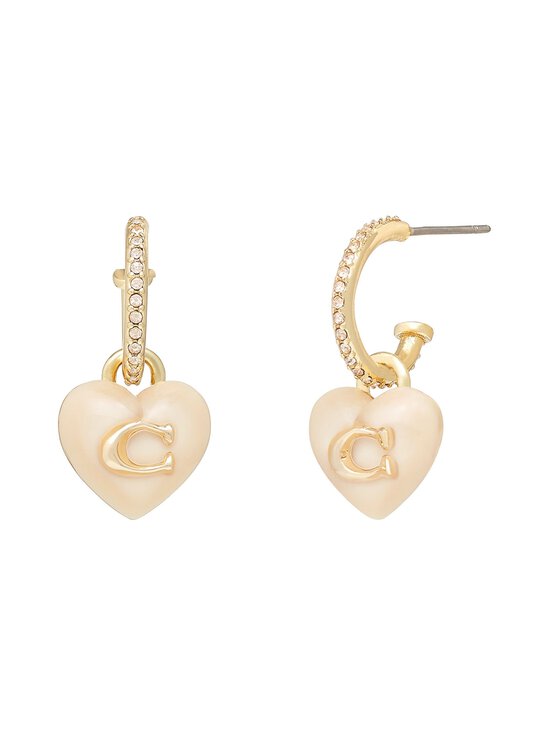 Coach - Resin Heart Pave Huggie -korvakorut - BLUSH/GOLD | Stockmann - photo 3