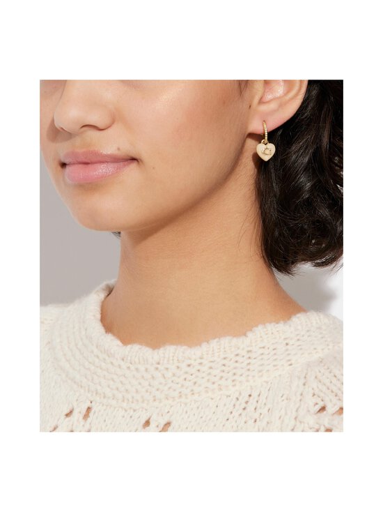 Coach - Resin Heart Pave Huggie -korvakorut - BLUSH/GOLD | Stockmann - photo 4