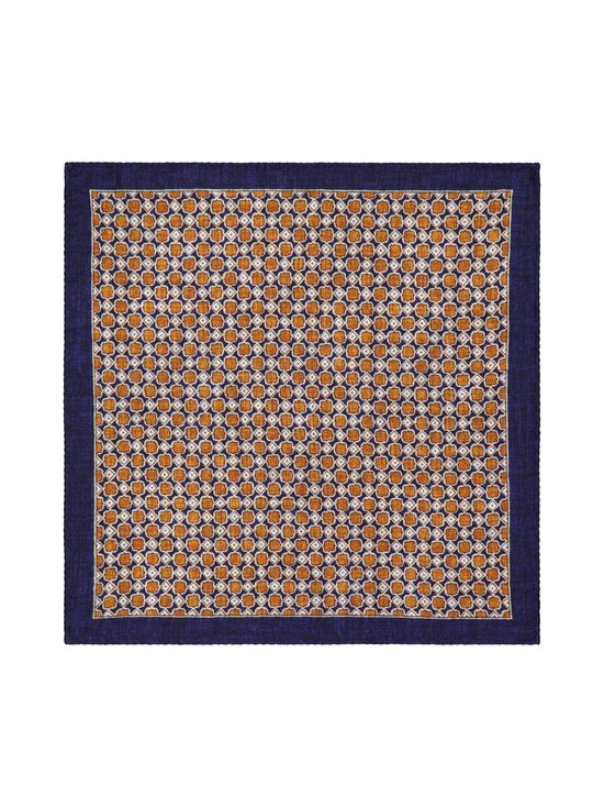 Stockholm Kravatt - Square & Paisley -silkkitaskuliina - 1 ORANGE /NAVY/BORWN | Stockmann - photo 1