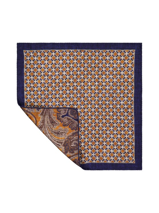 Stockholm Kravatt - Square & Paisley -silkkitaskuliina - 1 ORANGE /NAVY/BORWN | Stockmann - photo 2