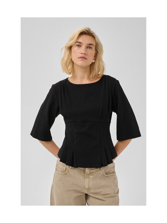 MY ESSENTIAL WARDROBE - Pluus MWApir Pleat - 100 BLACK | Stockmann - photo 5