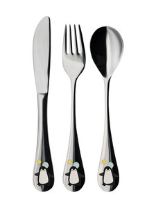 Pentik - Söögiriistad Pingviini 3 tk - STEEL Pentik - Söögiriistad Pingviini 3 tk - STEEL | Stockmann