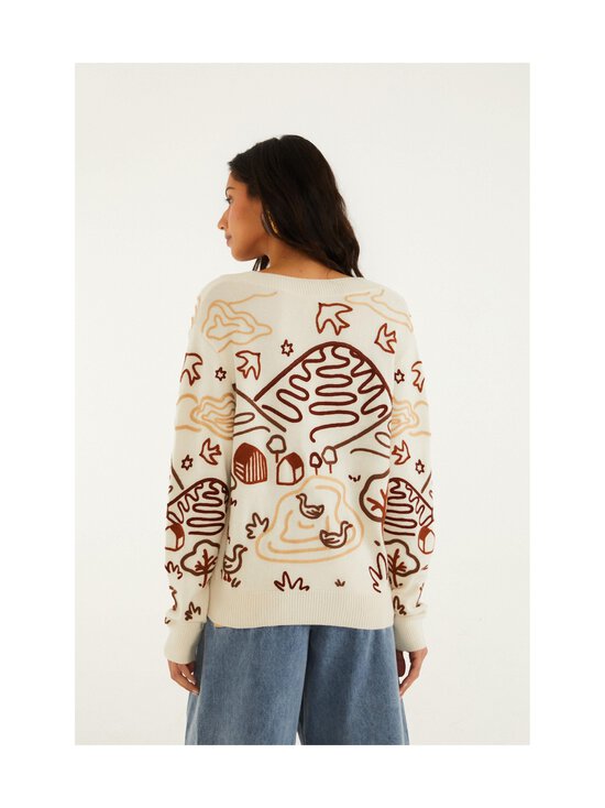 Farm Rio - Countryside Cornelli -villaneuletakki - L0025 OFF-WHITE | Stockmann - photo 2