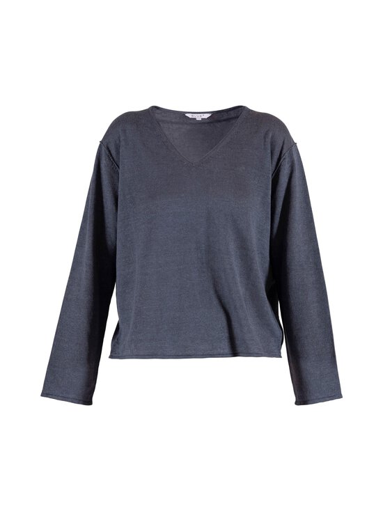 BLUE - Lea-pellavaneulepusero - DUSTY NAVY | Stockmann - photo 1