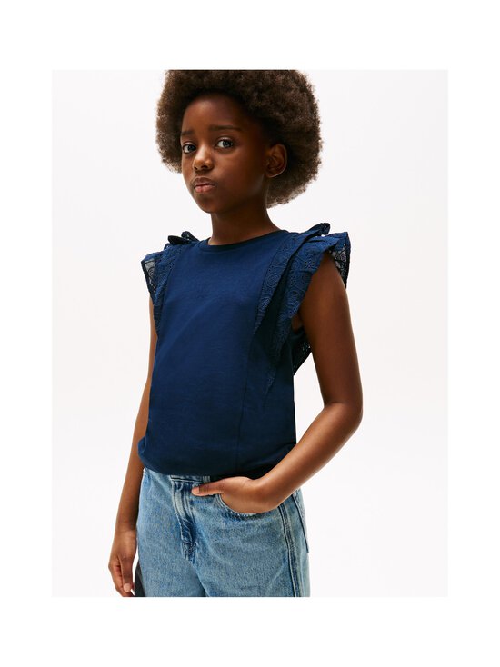 Tommy Hilfiger - Broderie Anglaise -paita - C1G DARK NIGHT NAVY | Stockmann - photo 4