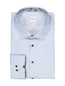 Stenströms - Regular Fit C75 Contrast -kauluspaita - 102 LIGHT BLUE STRIPE | Stockmann