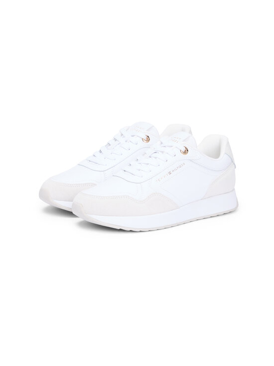 Tommy Hilfiger - Monogram Mix Material Runner -sneakerit - YBS WHITE | Stockmann - photo 4